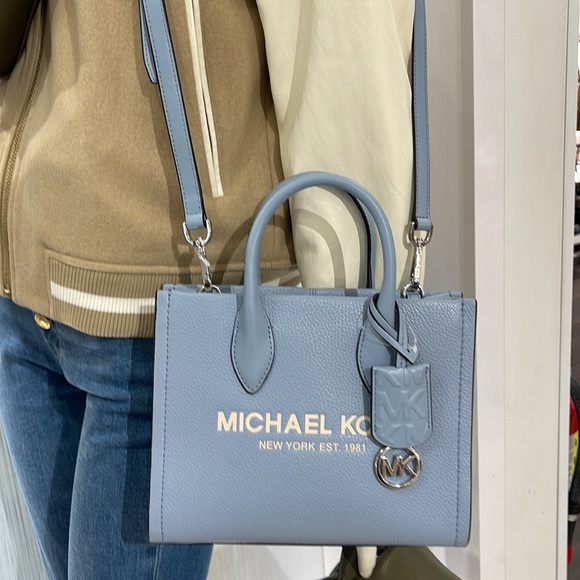 MICHAEL KORS Mirella Small Shopper TZ XBody Pebbled Leather Crossbody
Pale Blue - Picture 13 of 16